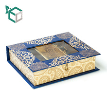 China manufacturer classical design book shape food grade inside chocolate truffle packaging box